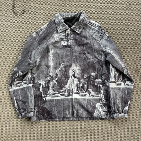 SHEIN Other - hellpur windbreaker the last supper graphic y2k streetwear waterproof jacket
